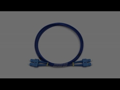 SC tot SC Duplex Single Mode LSZH Gewapende glasvezel patch kabel 3.0mm Blauwe jas