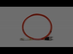 Indoor LC to FC Duplex Multimode OM1 OFNR Glasvezel Patch Cable 2.0mm Oranje Jacket