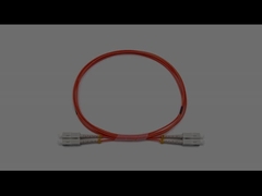 Indoor SC to SC Duplex Multimode OM1 OFNR Glasvezel Patch Cable 2.0mm Oranje jas
