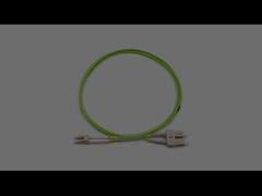 Indoor LC to SC Duplex Multimode 9/125 OM5 OFNR Glasvezel Patch Cable 2.0mm Lime Green Jacket