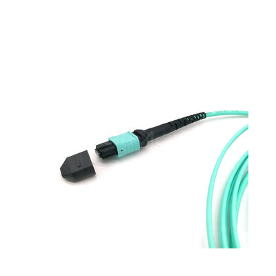 Customized 8/16/28/48/96 Cores MPO Trunk Cable with 100N<1000N Tensile Strength and 100(N/100mm)<1000(N/100mm) Lateral Pressure