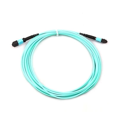 MPO-MPO Fiber Patch Cord with 40/100G Ethernet Distance 150m at 850nm and 400m at 850nm MPO Cable Assembly